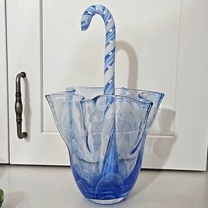 Handblown Glass Umbrella.